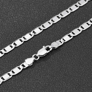 Collar Plano con Diamantes Cultivados en Laboratorio, Chapado en Oro, Plata de Ley 925, Estilo Hip Hop, Joyería de Alta Gama para Hombre y Mujer, Venta al Por Mayor - Product Image 3