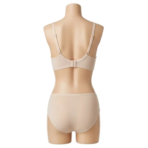 Sujetador con aros y conjuntos breves ecológicos para adultos, lencería transpirable de encaje suave de nailon reciclado, ropa íntima cómoda - Product Image 4