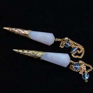 Pendule de pierre précieuse à facettes roi blanc en gros de l'Inde dernière Dezine - Product Image 1