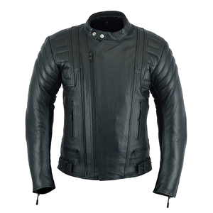Nueva chaqueta de cuero delgada de moda profesional de secado rápido botones de demanda superior piel de vaca genuina temporada de invierno venta al por mayor - Product Image 1