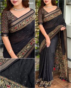 Nouveau coton Mul élégant avec fil et paillettes broderie Saree femme fabricant de mode de Surat au taux le plus bas - Product Image 5