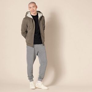Sweat à capuche thermique zippé intégral unisexe en polaire de polyester de qualité supérieure, coupe-vent, respirant, écologique, broderie personnalisée pour l'hiver - Product Image 5