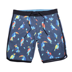 Vente en gros de shorts de plage d'été pour hommes avec logo personnalisé OEM maillot de bain en polyester à séchage rapide avec poches pour la natation et les sports nautiques - Product Image 2