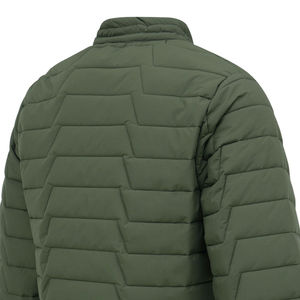 Personnalisable Olive imperméable doudoune hiver extérieur coupe-vent respirant col montant unisexe XL confortable toile fermeture éclair - Product Image 5