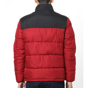 Chaqueta Acolchada Impermeable y Transpirable con Cuello Alto de Lona Recubierta OEM de Bajo MOQ para Hombre con Logotipo Personalizado de Alta Calidad - Product Image 2