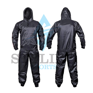 Traje de sauna de entrenamiento de gimnasio para hombres para entrenamiento de correr y ropa de sudoración - Product Image 1