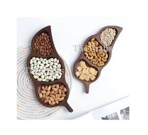 Plateau de service en bois pour fruits secs, design moderne, taille personnalisée, style rond classique, utilisation pour mariage, MOQ de 100 pièces pour la vente en gros - Product Image 2