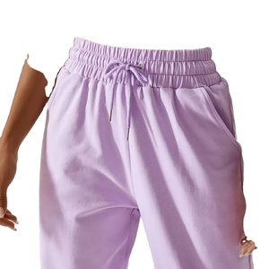 Pantalon de jogging ample en coton pour femme, taille élastique, coupe décontractée, pour adolescentes et femmes - Grande Vente - Product Image 4