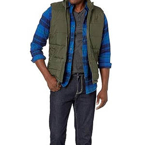 Chaleco acolchado para hombre con diseño personalizado, ropa informal transpirable, chaleco acolchado sin mangas para hombre - Product Image 3