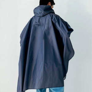 Lightweight Rain <b>Poncho</b> with Adjustable <b>Hood</b> Custom Logo Printing Embroidery and Branding for Outdoor Use and Promotions - Product Image 2