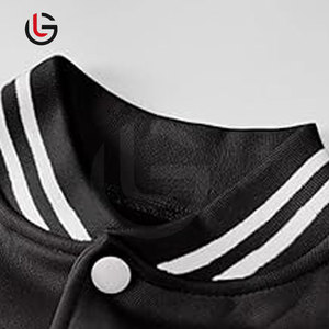 Chaqueta de Letterman recortada de alta calidad para mujer con logotipo personalizado, la mejor chaqueta de Letterman recortada de tela para mujer - Product Image 4
