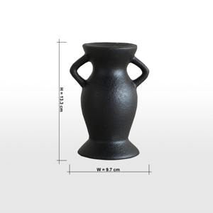 Porte-bougie noir unique, moderne et artistique, parfait pour la décoration de la maison, le salon, la chambre à coucher et l'éclairage d'ambiance élégant - Product Image 3