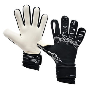Guantes de portero de fútbol de PU de alta calidad con protectores de dedos que absorben la humedad y antideslizantes para uso profesional - Product Image 6