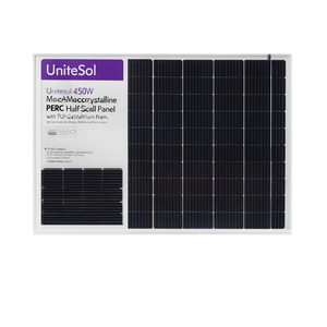 Panneau solaire monocristallin PERC demi-cellule UniteSol 450W avec certificat TUV et cadre en aluminium - Product Image 2