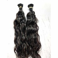 ITIP MICROLINKS Extensions de cheveux indiens, provenant d'un seul donneur, 100% cuticules alignées, cheveux vierges Remy, ondulations profondes lâches, qualité supérieure, longue durée