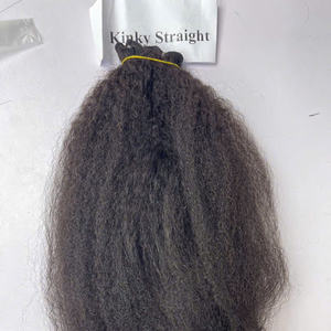 Extensions de cheveux humains vietnamiens crépus bouclés Texture personnalisée Paquet de cheveux frontaux doux couleur naturelle pour femme - Product Image 3