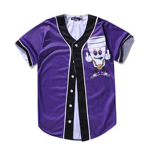 Camiseta de Béisbol Sublimada Personalizada, Hecha a Medida, OEM, Transpirable, Talla Grande, de Secado Rápido - Product Image 1