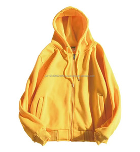 High Quality Sublimation Polyester Hoody French Terry Vintage Wash Zip Up Hoodie Embroidery Custom Hoodies - Product Image 1