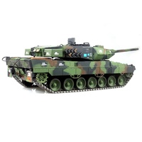 2026 HengLong Amélioré 3889-1 Pro 1:16 Char militaire RC allemand Leopard 2A6 avec tir de billes BB et télécommande infrarouge I/R