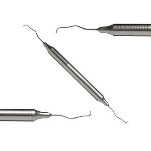 Explorador Dental de doble extremo de aleación de acero especial 11-12 puntas flexibles finas irrompibles potencia Manual garantía de larga duración extrema - Product Image 1