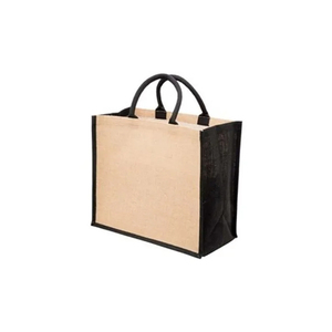 Sac fourre-tout en toile de luxe écologique avec logo personnalisé nouveau design fourre-tout réutilisable en jute et léopard exporté du Bangladesh - Product Image 6