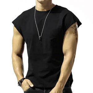 Camisetas para hombre, camisetas informales para hombre, cuello redondo, sin mangas, de Color sólido, camisetas deportivas de secado rápido, camisetas holgadas para hombre - Product Image 3