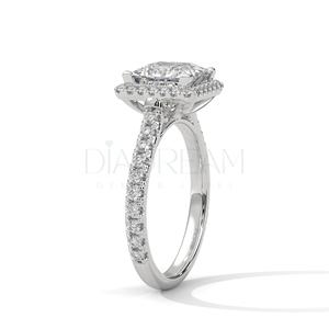 Accesorios de boda de lujo Forma cuadrada Corte princesa Anillo de compromiso de diamante Leb original Anillo de joyería fina de Plata de Ley 925 - Product Image 5