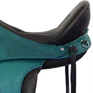 Conjunto de Silla de Montar Inglesa de Cuero Genuino con Armazón de Plástico Premium para Equitación de Kandari Sports - Product Image 3