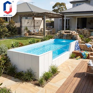 Luxury Acrylic Container Swimming Pool Above Ground Pool with Filtration System Plug and <b>Play</b> Backyard Outdoor Pool - Product Image 1