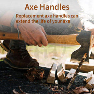 Custom Made Industrial Two-Pack Double Blade <b>Axe</b> <b>Handle</b> Replacement High Quality Stainless Steel Blades Rose Wood <b>Handle</b> Outdoor - Product Image 6