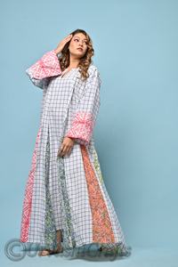 Hijab bufanda ropa islámica Abaya mujeres vestido musulmán indio y paquistaní vestido personalizado tamaño libre Dubai estilo árabe conjuntos de verano - Product Image 3