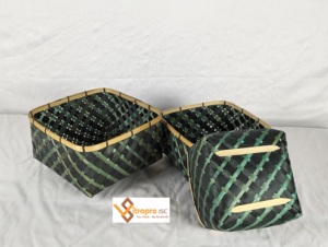 Vitrapro – panier de rangement en bambou pour linge de fruits, vêtements artisanaux naturels pour la maison, nouvel arrivage 2023 - Product Image 5