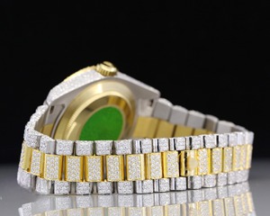 Reloj de Lujo de Diseño de Alta Gama para Hombre, de Acero Inoxidable con Moissanita VVS, Resistente al Agua, Movimiento Mecánico, Personalizado, Estilo Hip Hop - Product Image 4