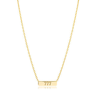 777 Laser Cut Plain Design Charme Collier Pendentif TurkishHandmade En Gros 925 Bijoux En Argent Sterling - Product Image 1