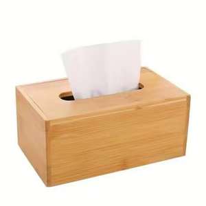 กล่องใส่กระดาษทิชชูไม้ธรรมชาติระดับพรีเมียม ที่วางกระดาษเช็ดปากขายดีที่สุดสำหรับใช้บนโต๊ะในโรงแรมและร้านอาหาร - Product Image 3