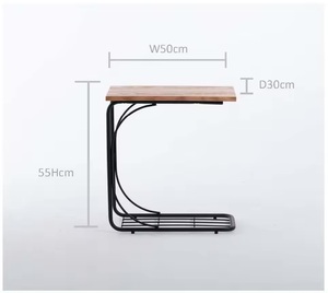 Sofá de Metal negro lado pequeña mesa de escritorio dormitorio mesita de noche - Product Image 5