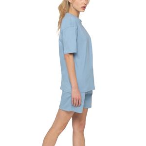 Ensemble 2 pièces été femme : T-shirt et short 100% coton, vêtements d'été sur mesure avec logo pour femme 2026 - Product Image 3