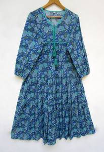 ชุดเดรสคาฟตันพิมพ์ลายดอกไม้สไตล์โบฮีเมียนของผู้หญิงชุดเดรสใส่เดินชายหาดธรรมชาติมีกระดุม3/4ชุดเดรสลำลองซักได้สำหรับงานเลี้ยงตอนเย็น - Product Image 5