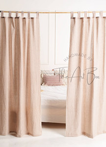 Rideaux en gaze de lin pour salon, tissu en coton, rideaux décoratifs de mariage, stores, nouvelle collection - Product Image 3