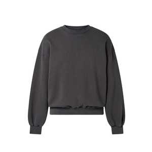 Custom Crew Neck Sweatshirt Polyester/Cotton Oversized French Terry Solid Winter Streetwear Luxury Hoodie - Product Image 6