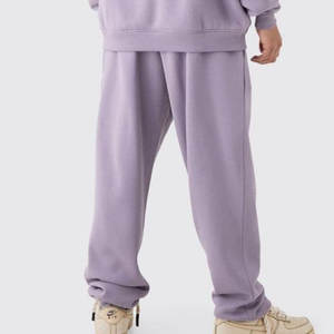 Customizable Winter Casual Regular Men's <b>Maternity</b> Hooded Tracksuit Set Premium Cotton <b>Hoodie</b> and Jogger Pants Solid Color - Product Image 6