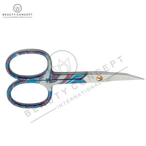 Tijeras para Cutículas de Acero Inoxidable Curvadas para Diestros, Duraderas, con Punta de Cuchilla Afilada o Redonda, Opción de Logotipo Personalizado para Manicura/Pedicura - Product Image 3