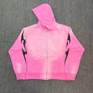 Poids lourd de haute qualité 450g c'est un lot terrible de sirop contre la toux imprimé lâche décontracté Streetwear pull à capuche pour hommes - Product Image 4