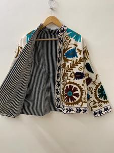 Veste en coton bohème pour femmes, veste hippie Suzani brodée à la main, veste mi-saison, veste indienne bohème - Product Image 2
