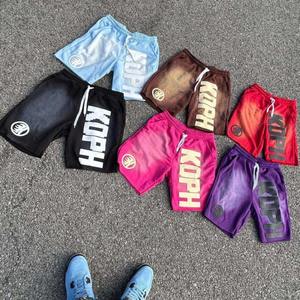 Pantalones cortos de algodón 100% para hombre con estilo, logotipo con estampado 3D personalizado, aspecto lavado ácido recortado, acabado desteñido al sol, ropa de calle informal de lona sólida - Product Image 3