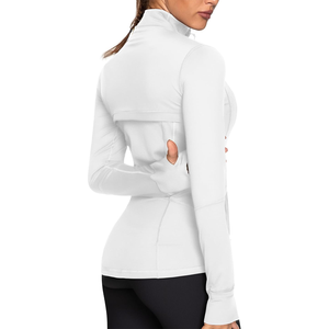 Chaquetas de entrenamiento para mujer, chaqueta de chándal deportiva ligera ajustada con cremallera completa y bolsillos - Product Image 4