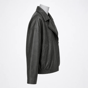 Chaqueta de Cuero Acolchada para Mujer, Diseño Personalizado, Transpirable, Cálida para Invierno, Impermeable, Ecológica, Servicio OEM - Product Image 2