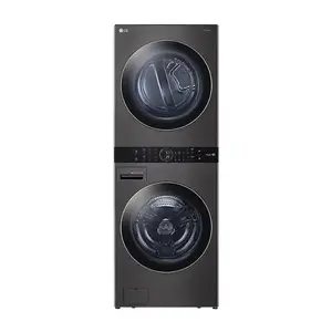 מבצע גדול LG WKEX200HBA 27 אינץ' מגדל כביסה חכם חשמלי יחיד עם קיבולת כביסה של 4.5 מטר cu