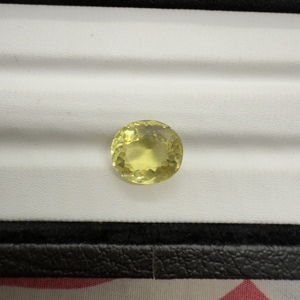 อัญมณีทรงรีทรงรีขนาด14.6x12.8x8.5มม. อัญมณีสีเหลือง8.88cts เจียระไนแบบปราดเปรื่องธรรมชาติ - Product Image 3