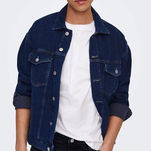 Chaqueta vaquera de gran tamaño para hombre, temporada de invierno transpirable, venta al por mayor, precios baratos, chaqueta vaquera de talla grande para hombre - Product Image 1